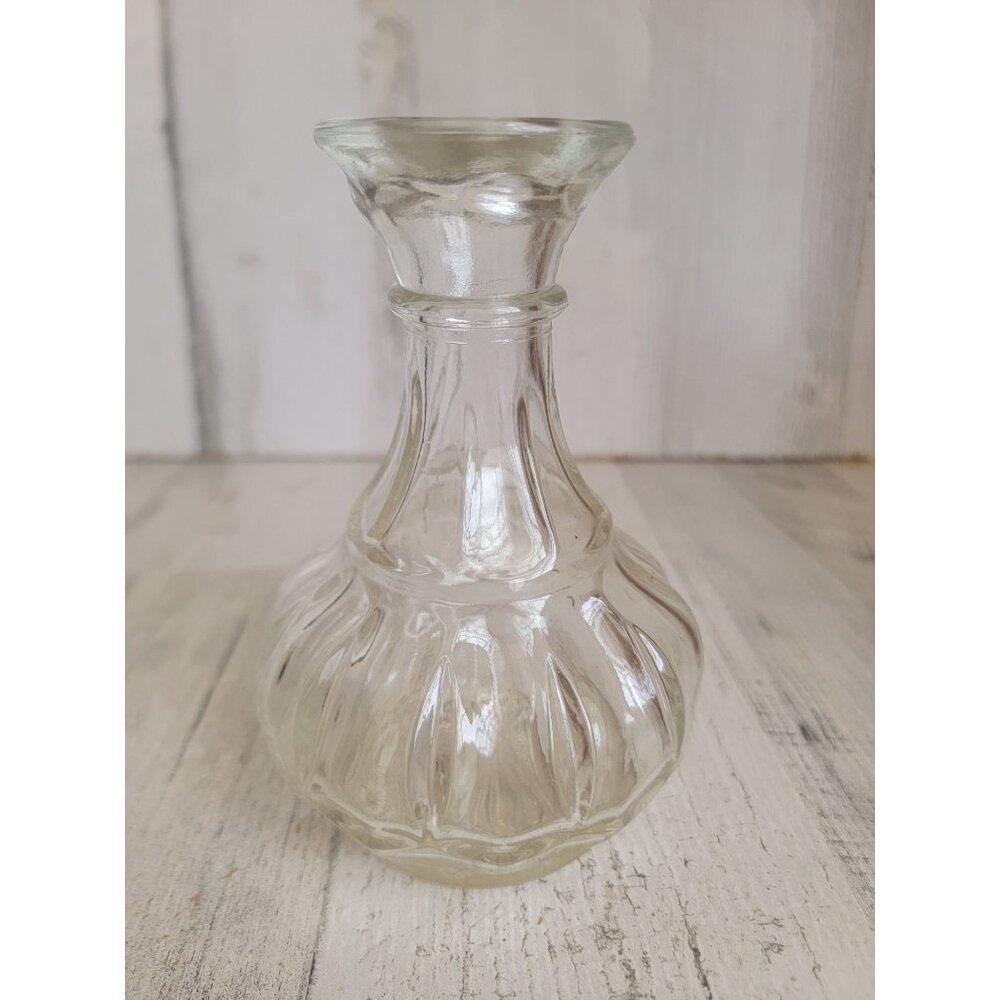 Vintage clear flower vase abstract‎ home decor figure
